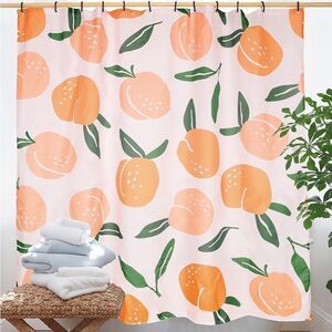 Peach Pattern Shower Curtain